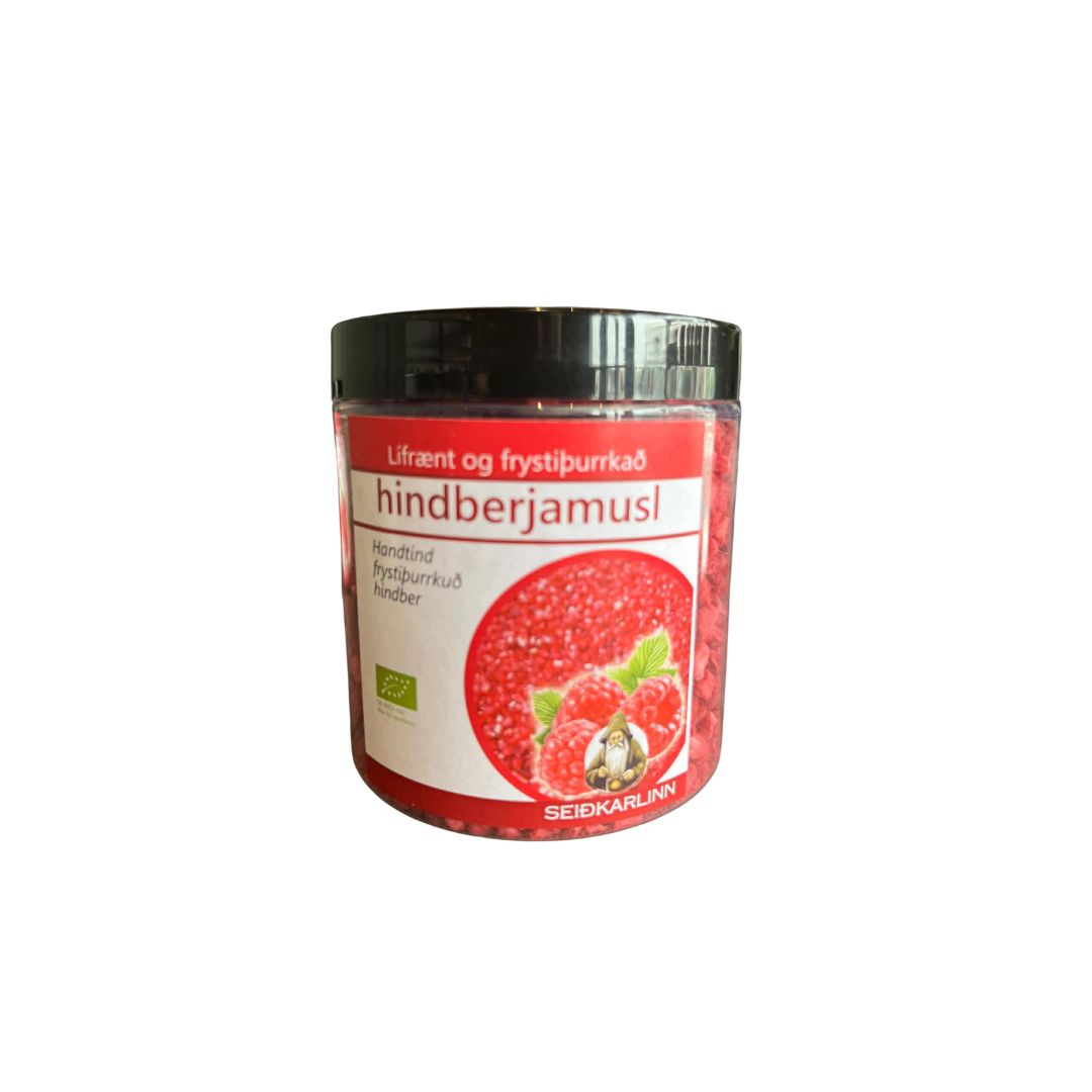 Seiðkarlinn frostþurrkuð hindberjamusl 30g