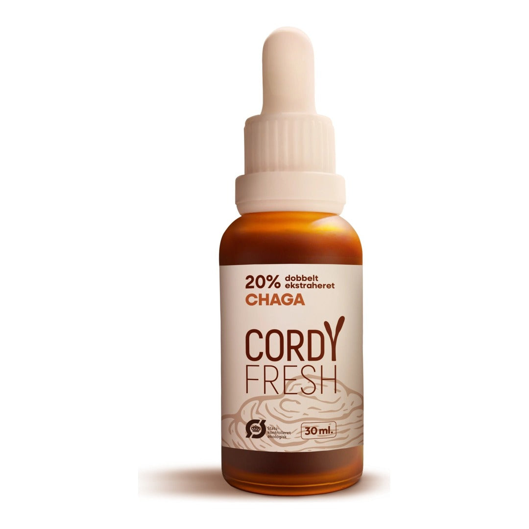 CordyFresh Chaga 20% dobbelt ekstraheret 30ml