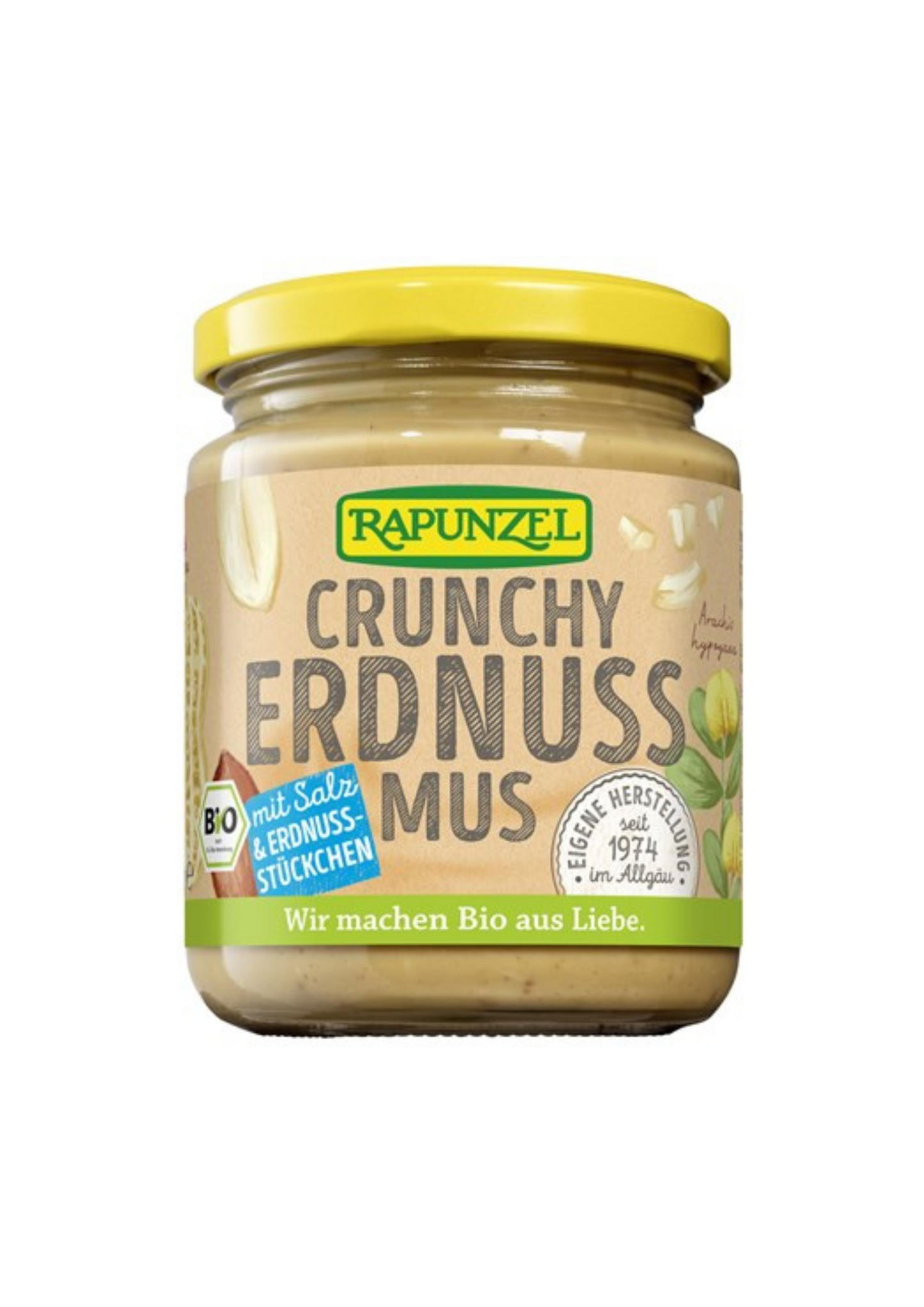 Rapunzel jarðhnetusmjör crunchy með salti 250g