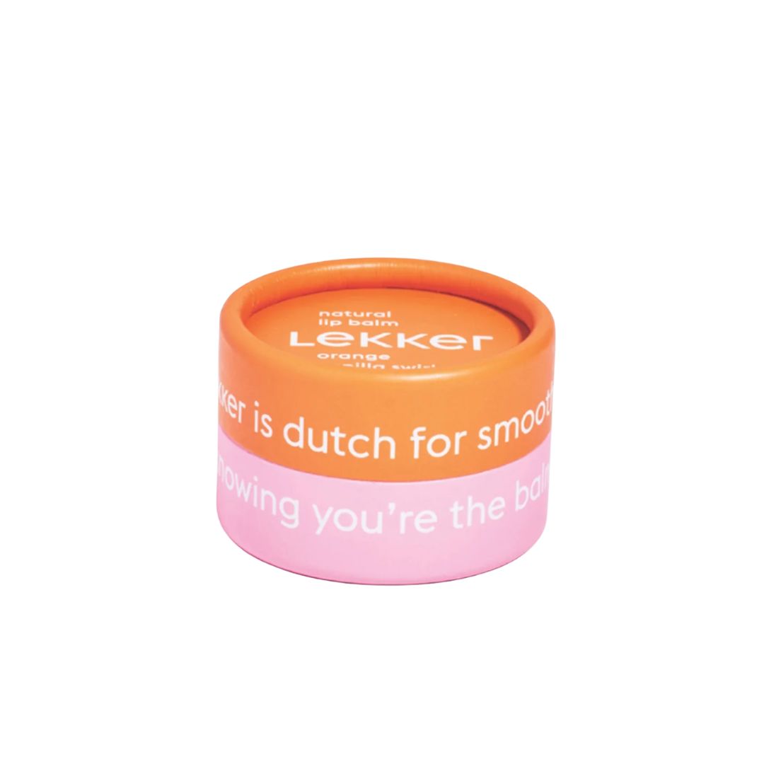 The Lekker Co. Orange Vanilla Swirl Lip Balm 8g
