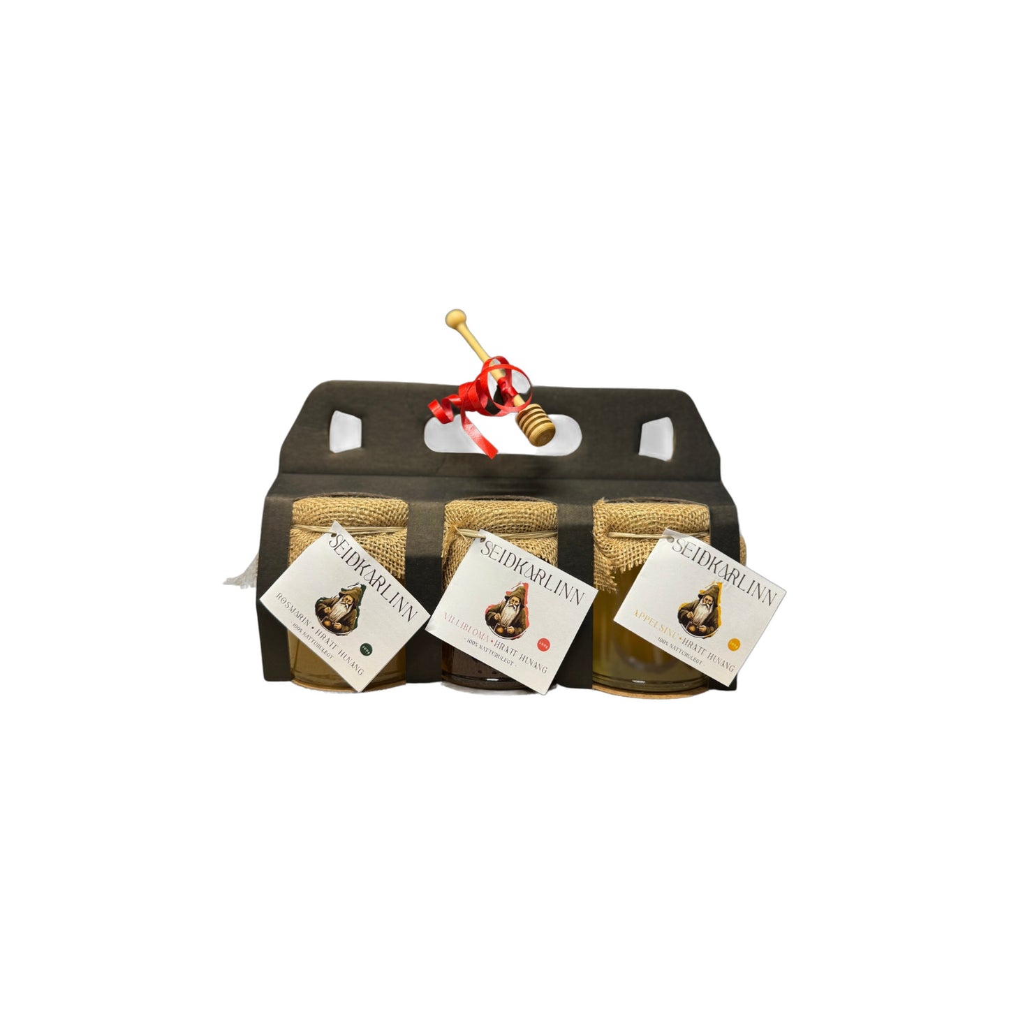 Hunangsgjafaaskja 3x300gr Seiðkarlinn