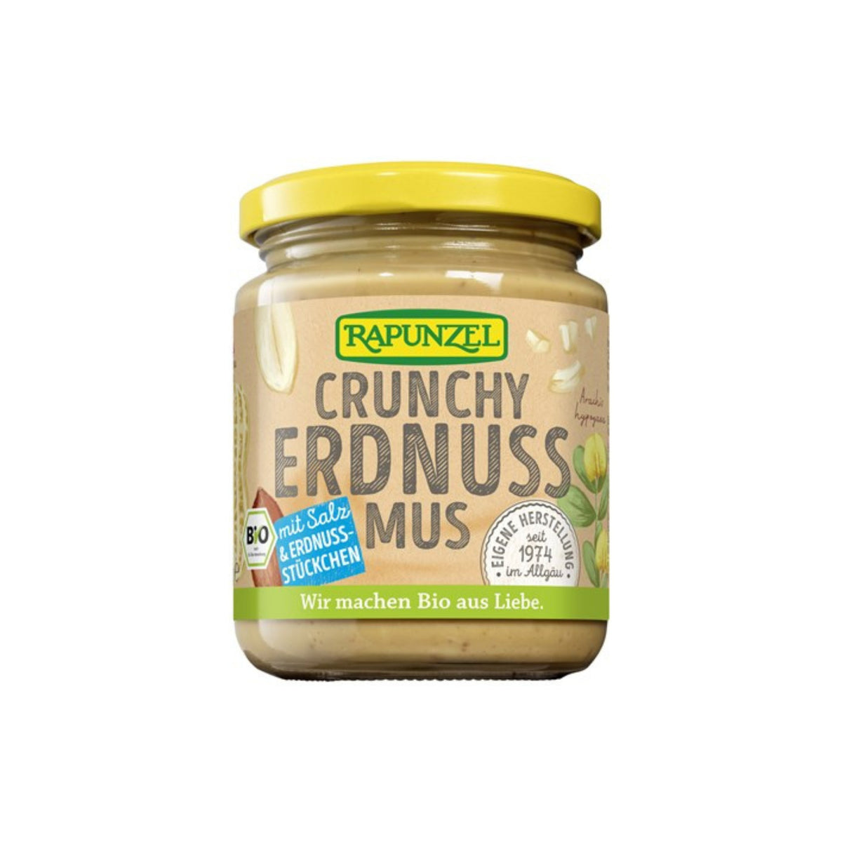 Rapunzel jarðhnetusmjör crunchy með salti 250g