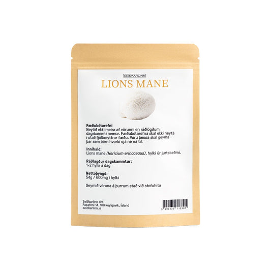 Lions Mane 90 hylki - bakhlið