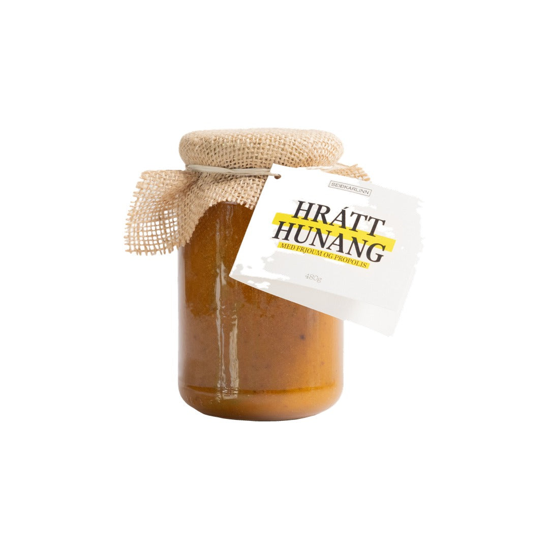 Hrátt Hunang með frjóum og próplís 480g