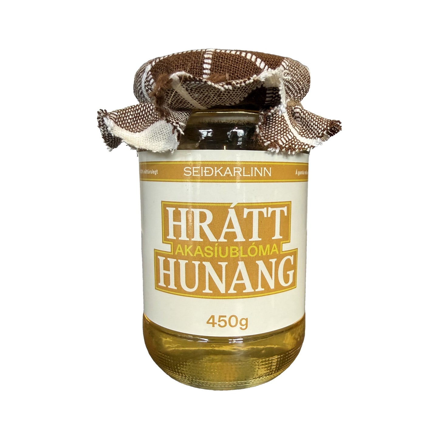 Hrátt akasíublóma hunang 450g frá Seiðkarlinum