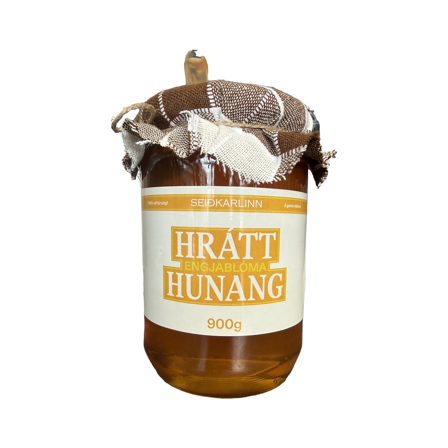 Hrátt engjablóma hunang 900g frá Seiðkarlinum