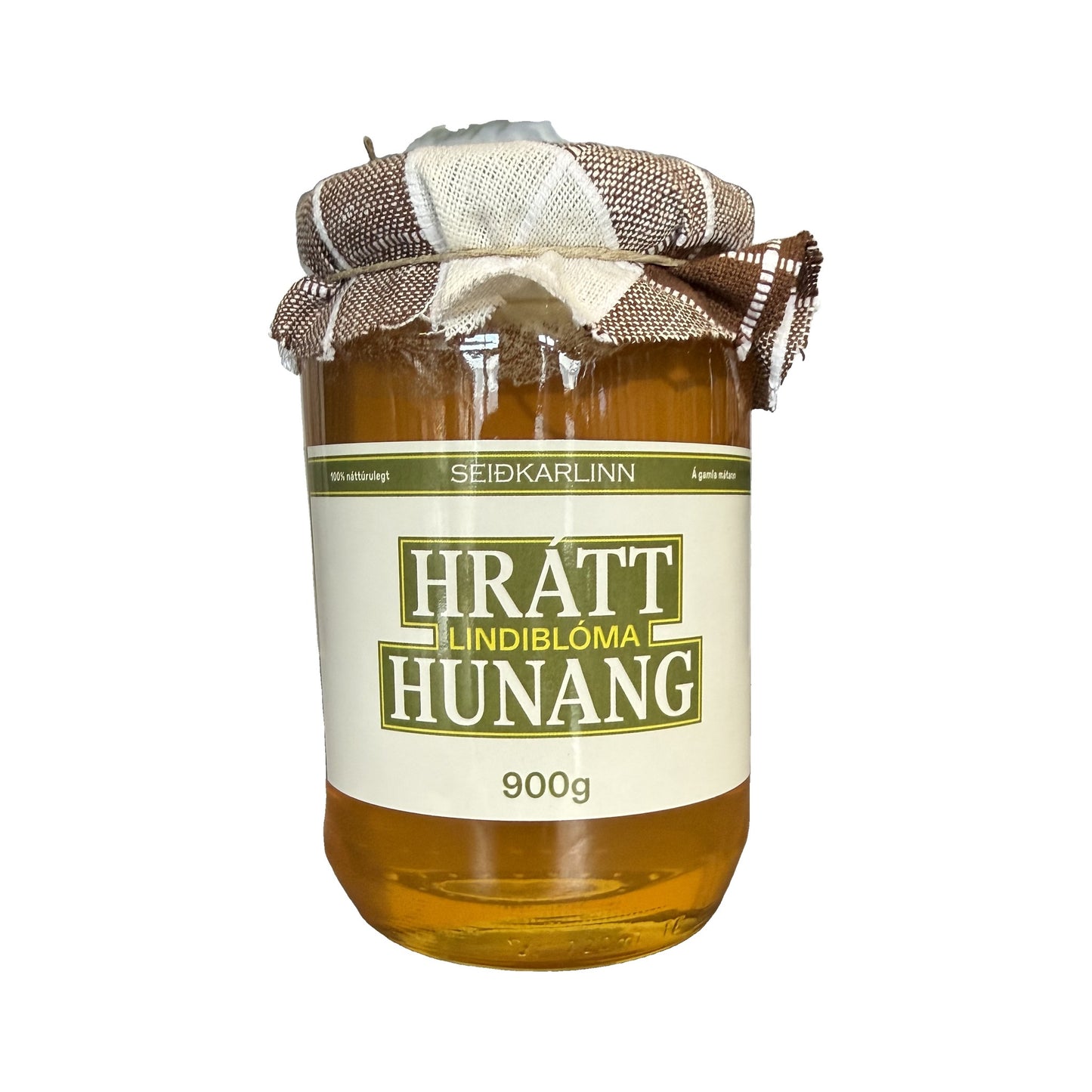 Hrátt lindiblóma hunang 900g frá Seiðkarlinum