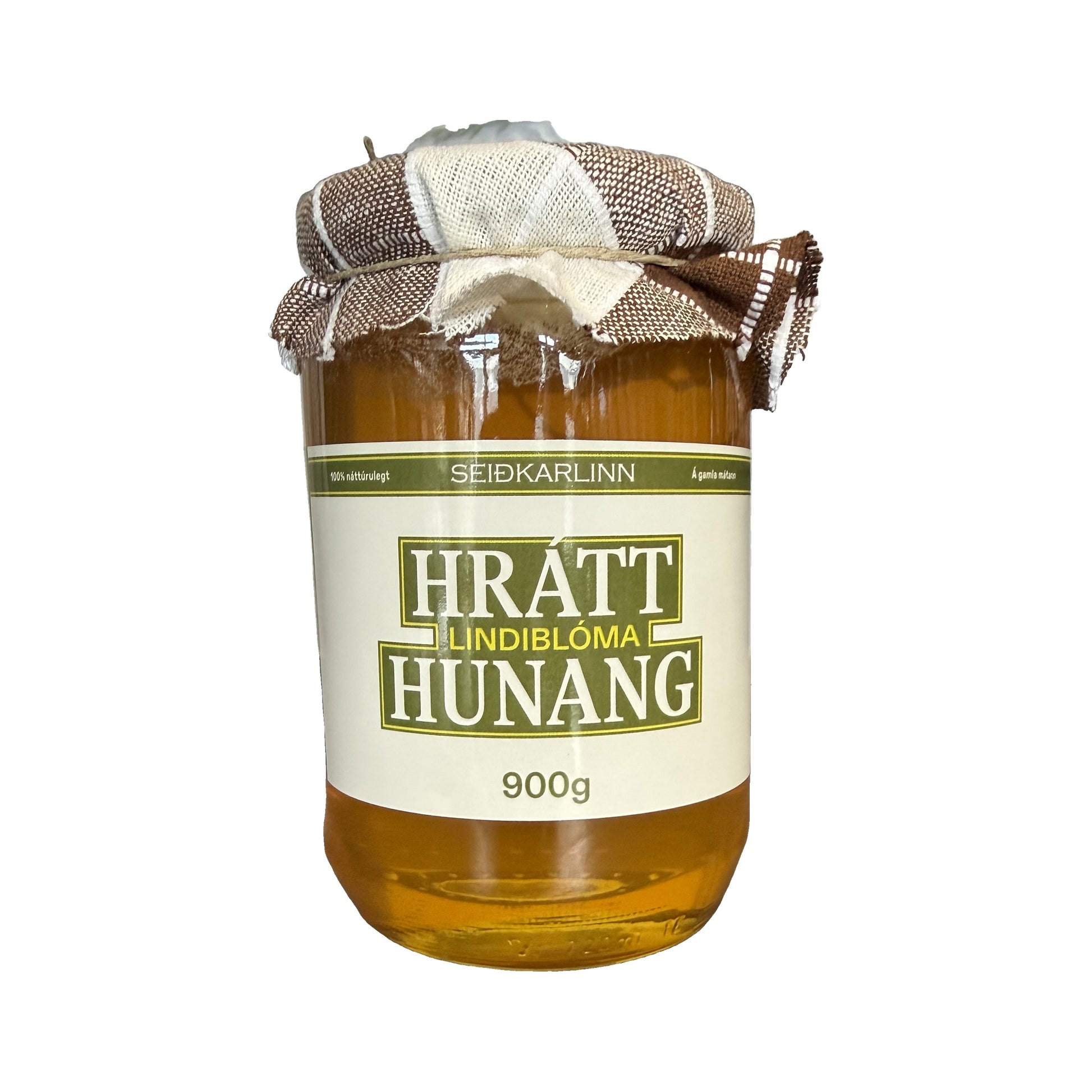 Hrátt lindiblóma hunang 900g frá Seiðkarlinum