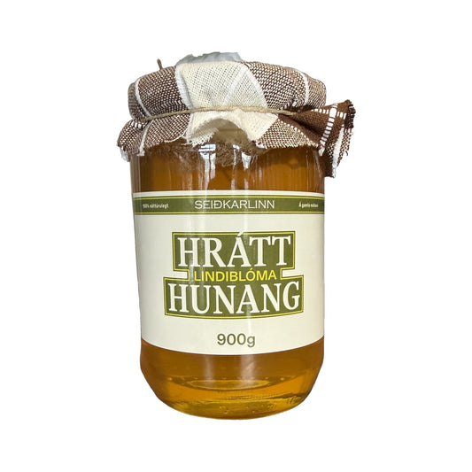 Hrátt lindiblóma hunang 900g frá Seiðkarlinum