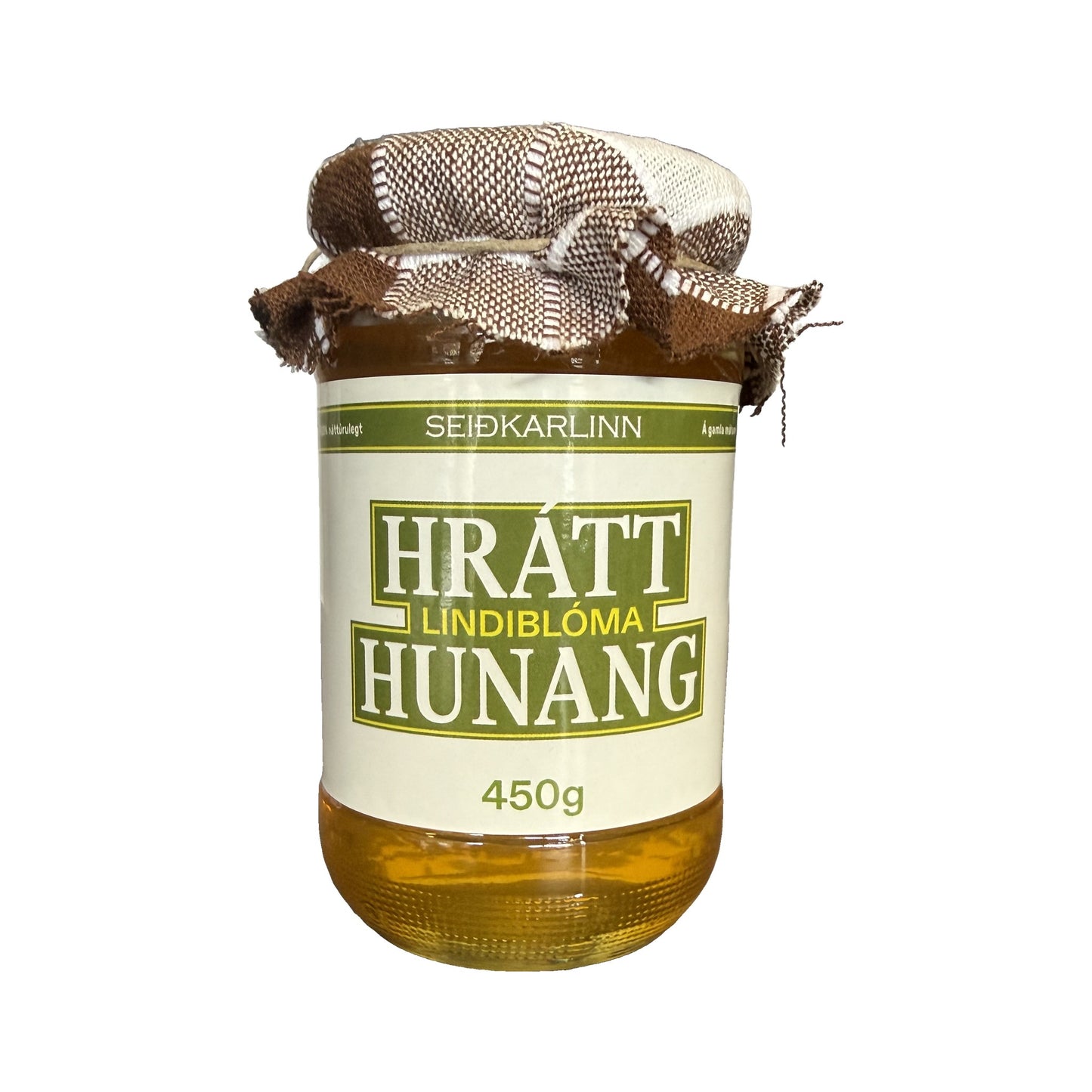 Hrátt lindiblóma hunang 450g frá Seiðkarlinum