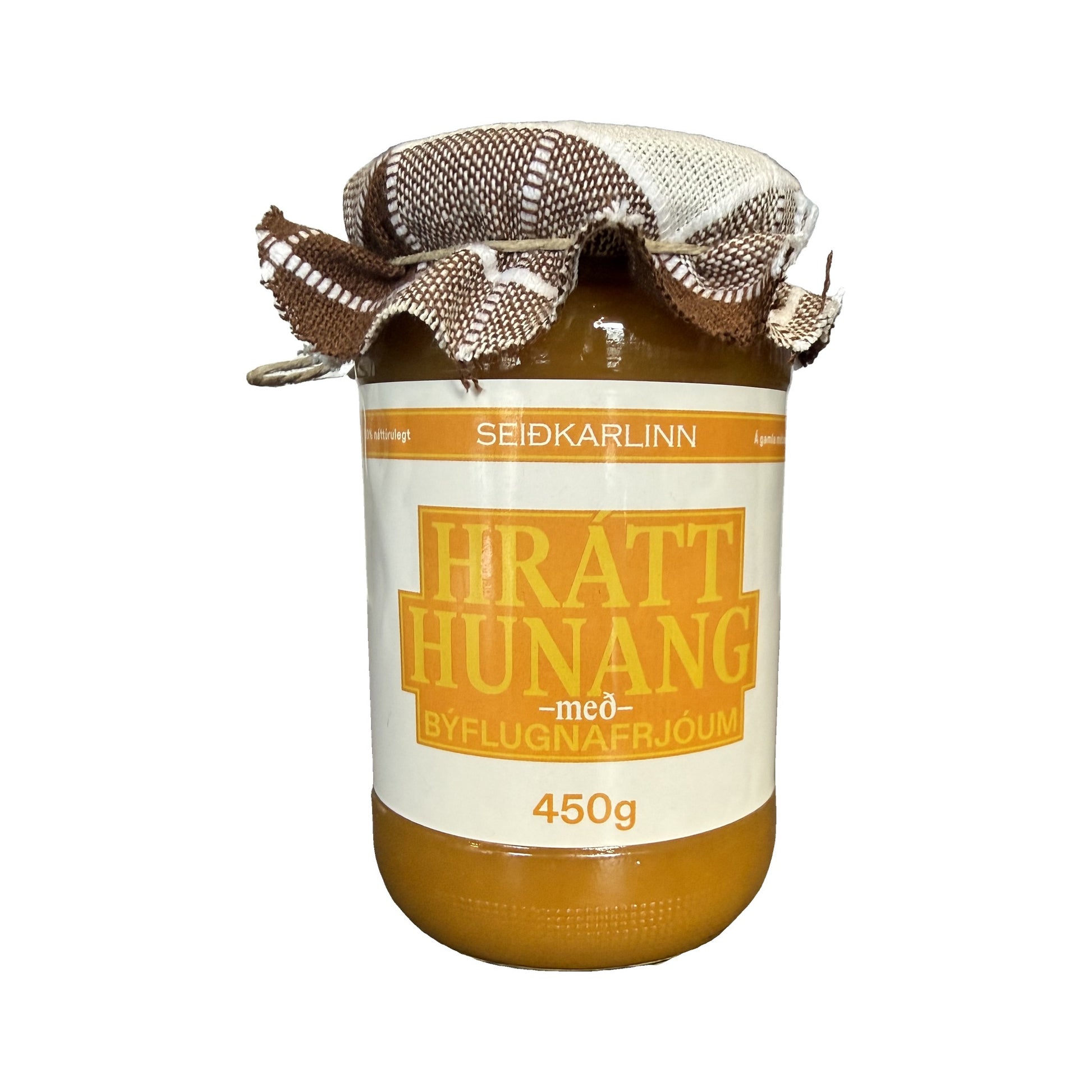 Hrátt hunang með býflugnafrjóum 450g frá Seiðkarlinum
