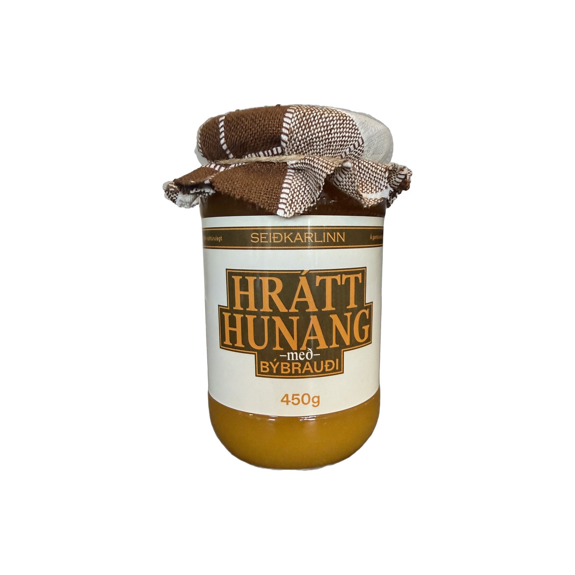 Hrátt hunang með býbrauði 450g frá Seiðkarlinum