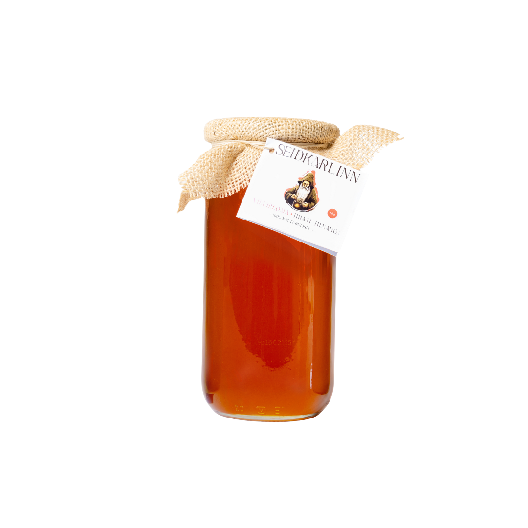 Seiðkarlinn hrátt villiblóma hunang 1kg krukka