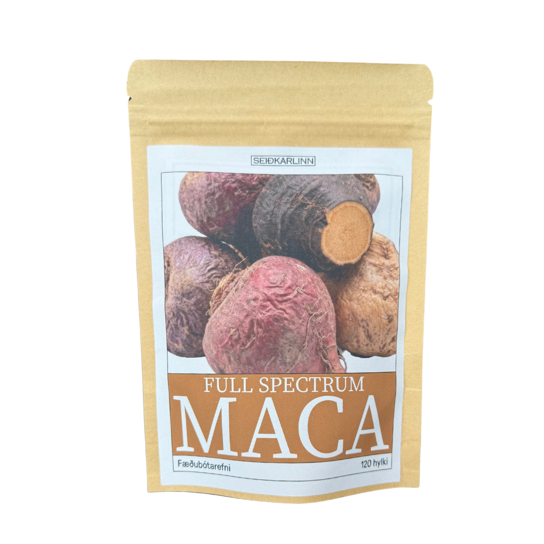 Full Spectrum Maca 600mg 120 hylki Seiðkarlinn