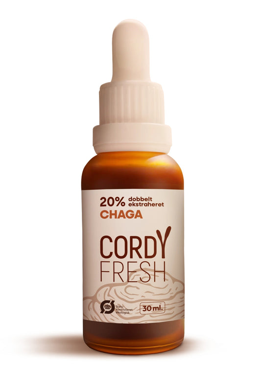 CordyFresh Chaga 20% dobbelt ekstraheret 30ml