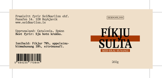 Seiðkarlinn Fig Jam and Orange Honey 260g