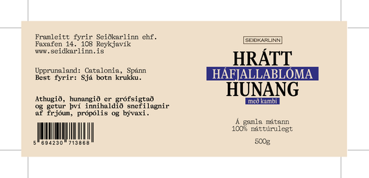 Seiðkarlinn Háfjalla Hunang með Kamb 500g
