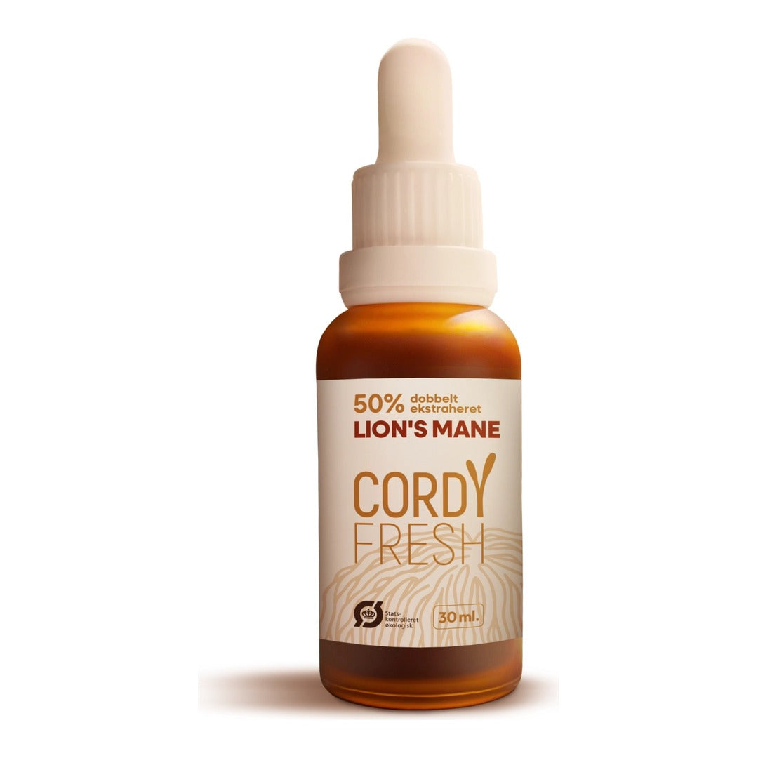 CordyFresh Lion's Mane 50% dobbelt ekstraheret 30ml
