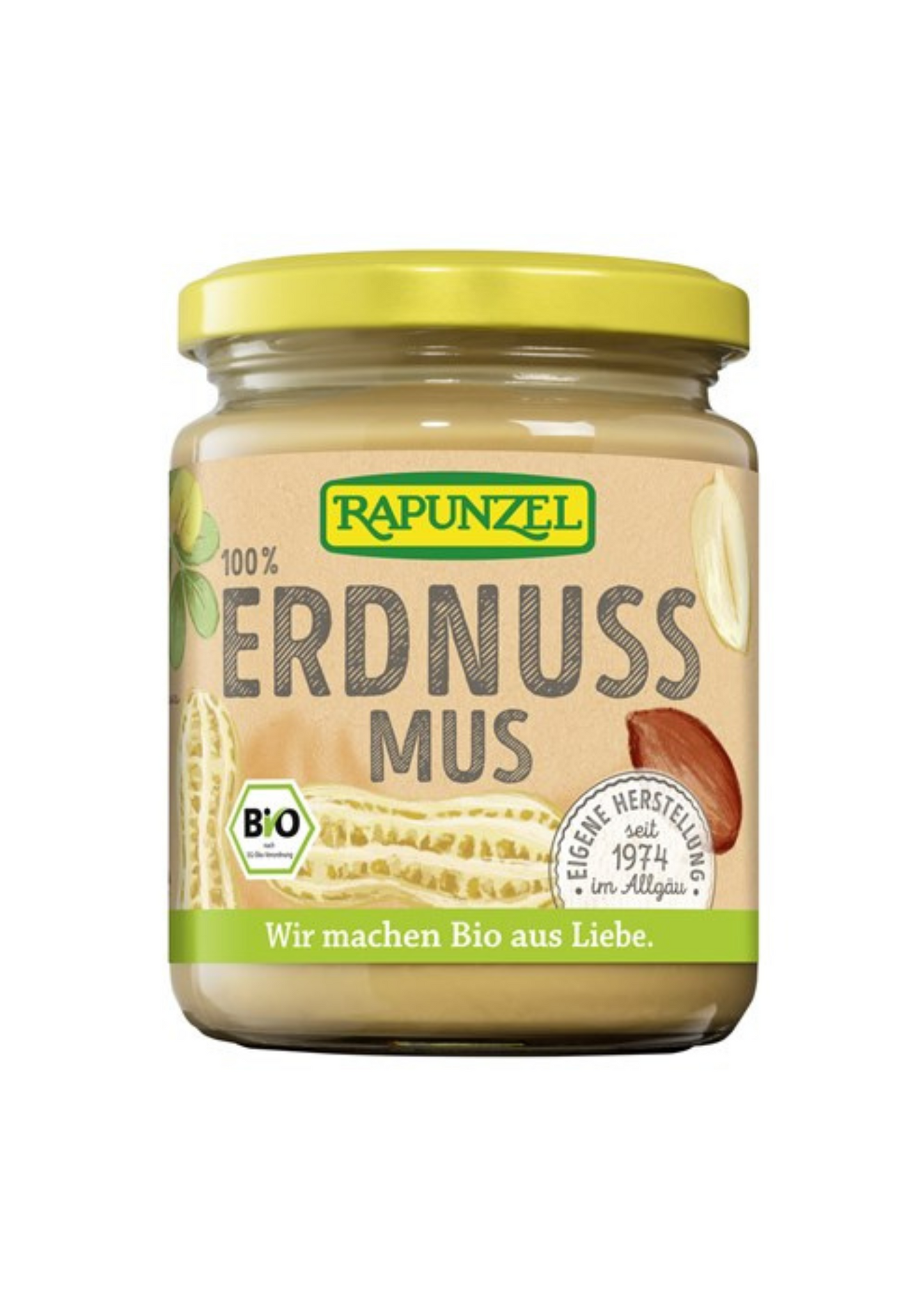 Rapunzel jarðhnetusmjör fínt 250g