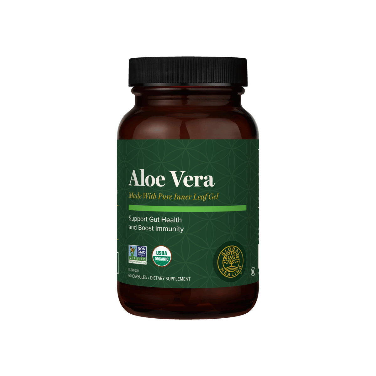 Lífrænt Aloe Vera 60 hylki Global Healing