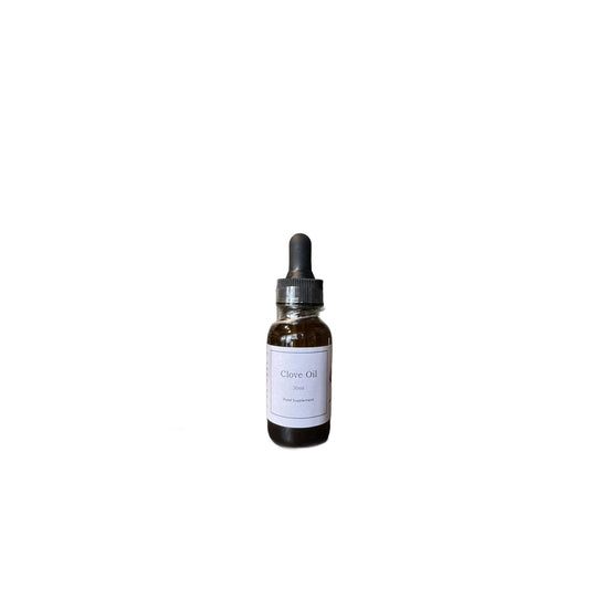 Clove Oil 30ml frá Seiðkarlinum – negulolía í brúnu glerflösku með dropateljara