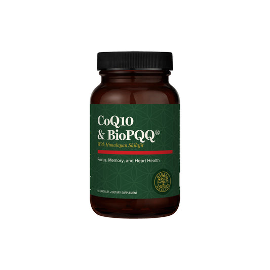 CoQ10 & BioPQQ með Shilajit 60 hylki Global Healing