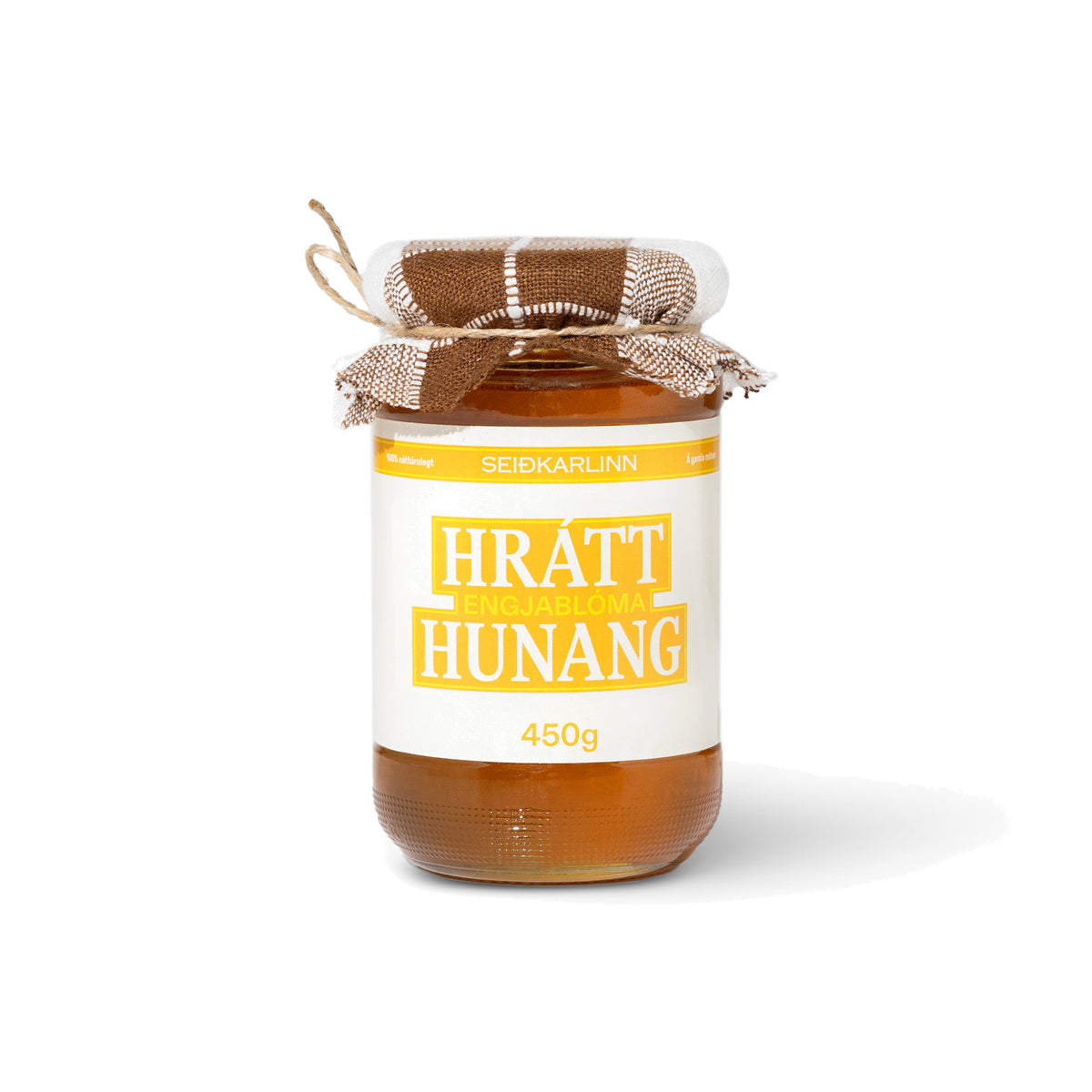 Hrátt engjablóma hunang 450g frá Seiðkarlinum