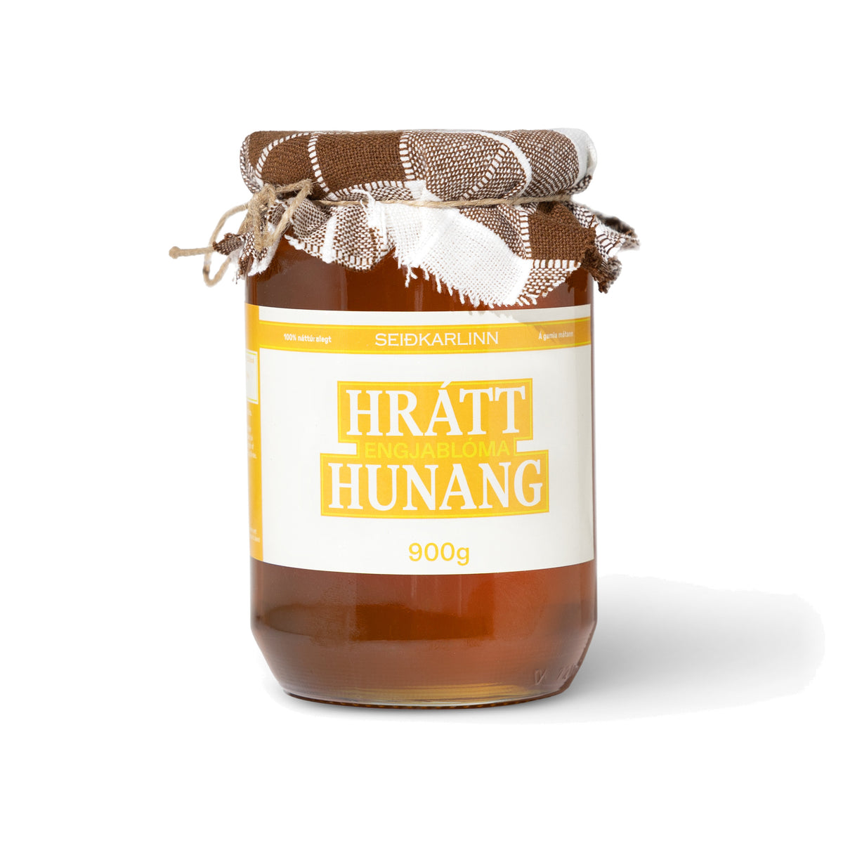 Hrátt engjablóma hunang 900g frá Seiðkarlinum