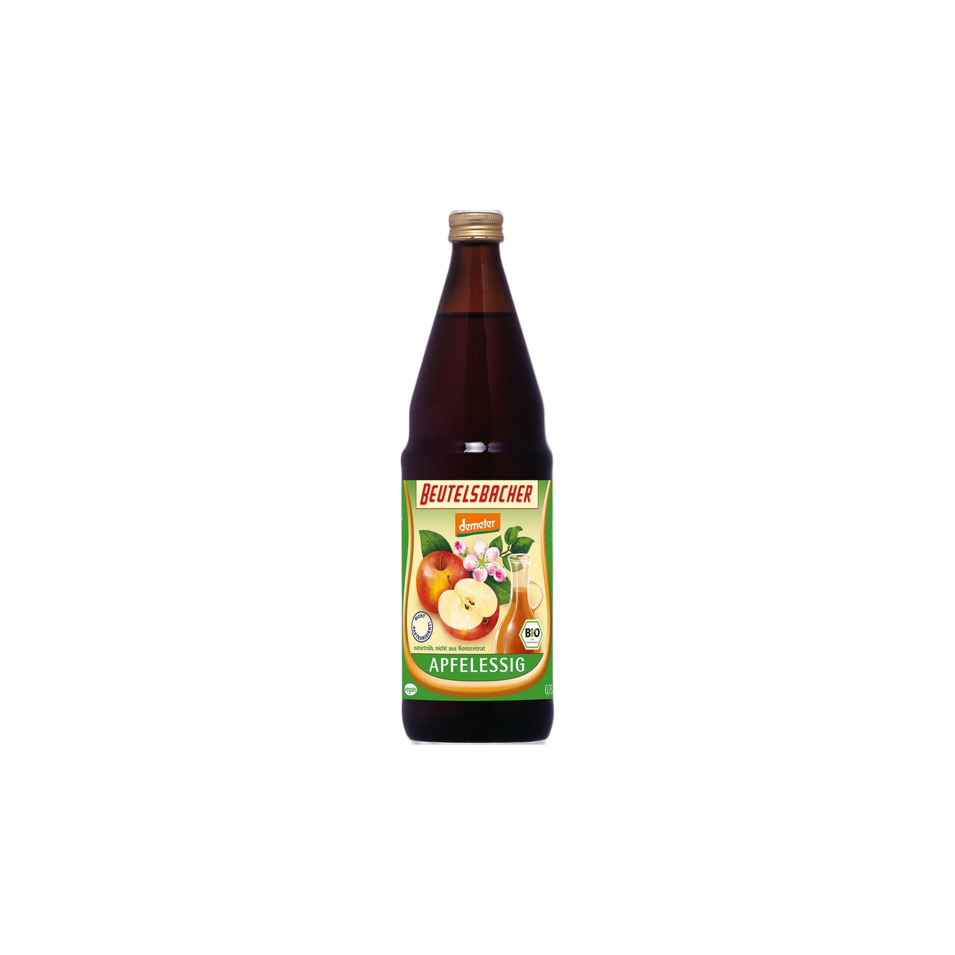 Beutelsbacher lífrænt eplaedik, naturtrüb, 750 ml gleraska