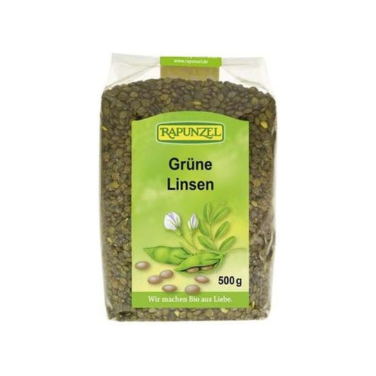 Rapunzel grænar linsubaunir 500g