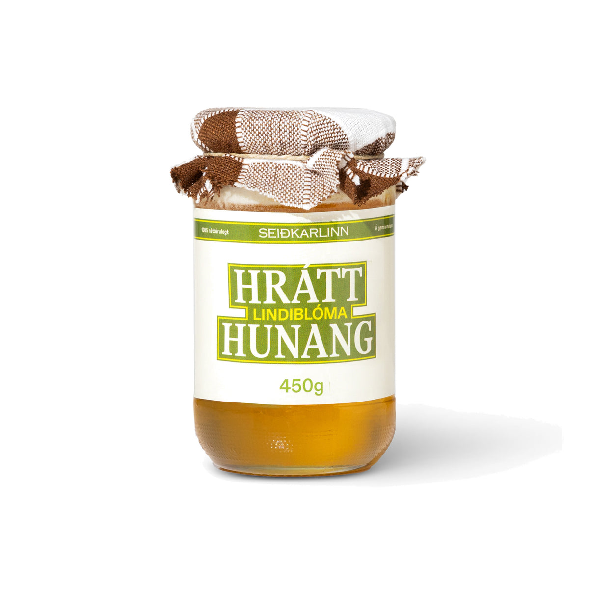Hrátt lindiblóma hunang 450g frá Seiðkarlinum