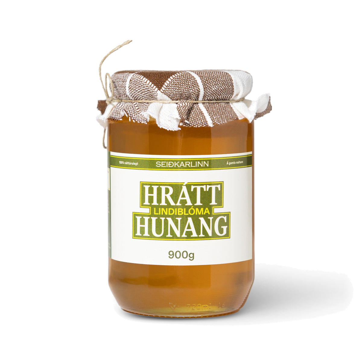 Hrátt lindiblóma hunang 900g frá Seiðkarlinum