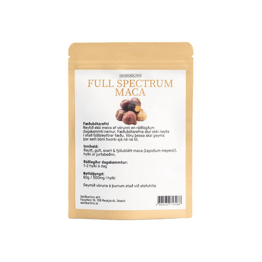 Full Spectrum Maca 120 hylki - bakhlið