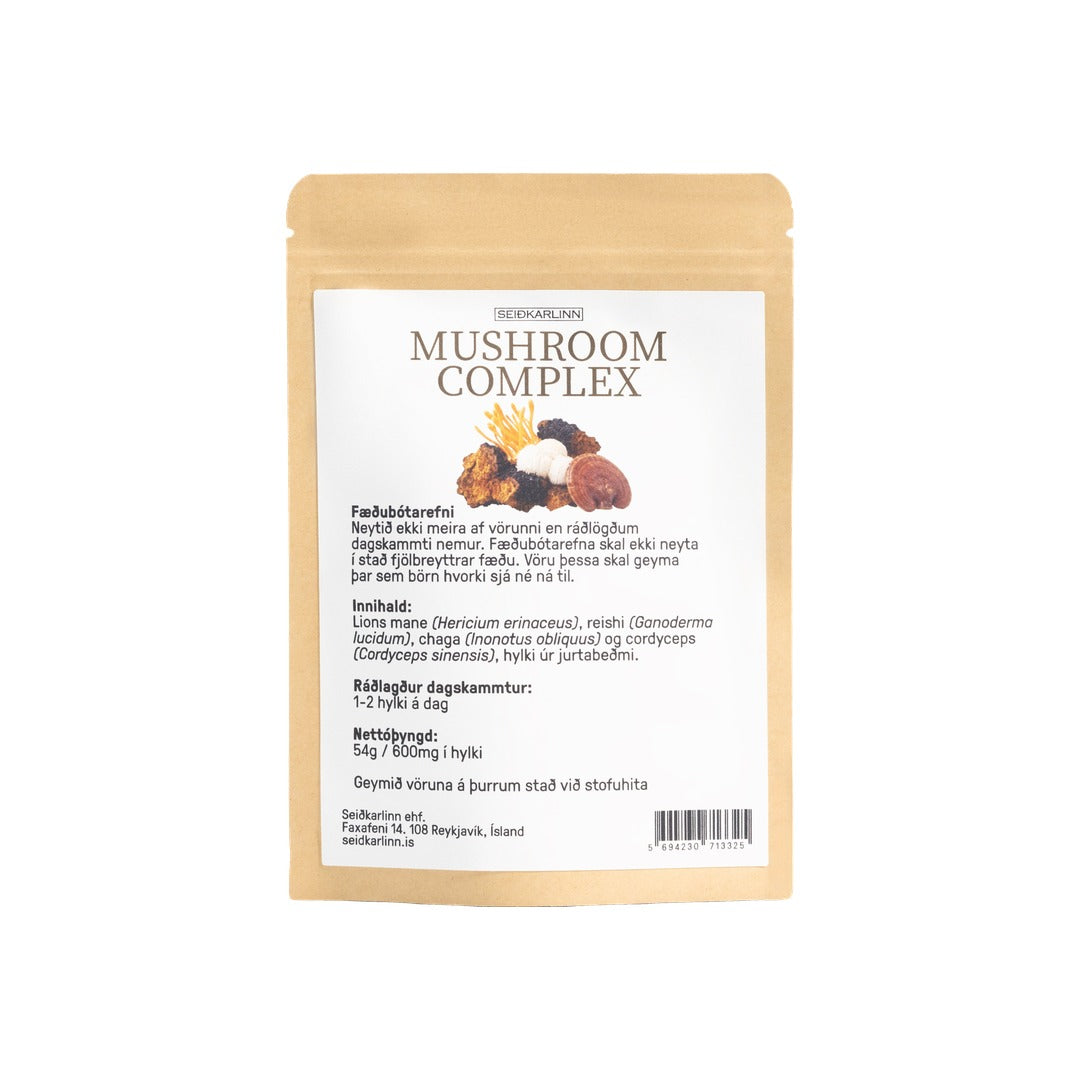 Mushroom Complex 90 hylki - bakhlið