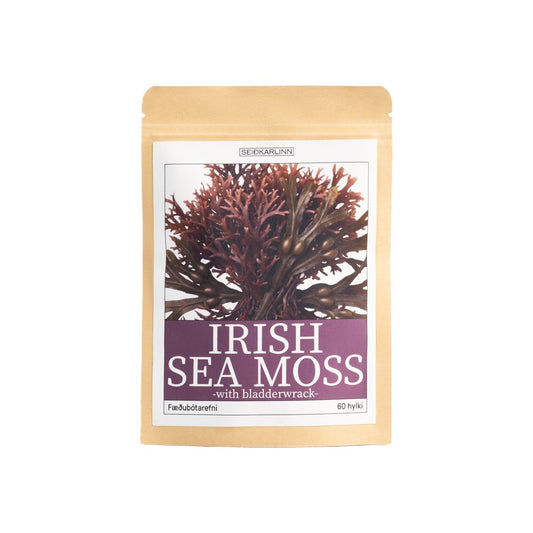 Irish Sea Moss with Bladderwrack 60 hylki - framhlið
