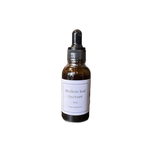 Mullein Tincture 30ml frá Seiðkarlinum – kóngakertistinktúra í brúnu glerflösku með dropateljara