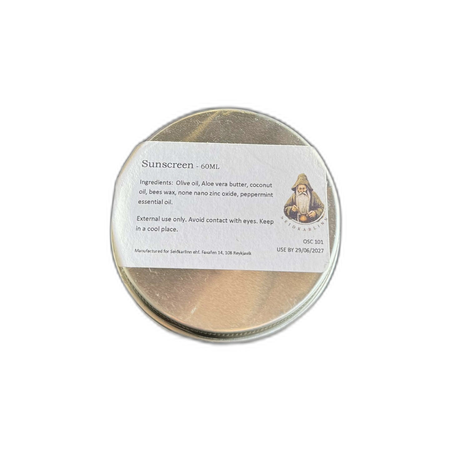 Sólarvörn Non-Nano Zinc Seiðkarlinn 60ml